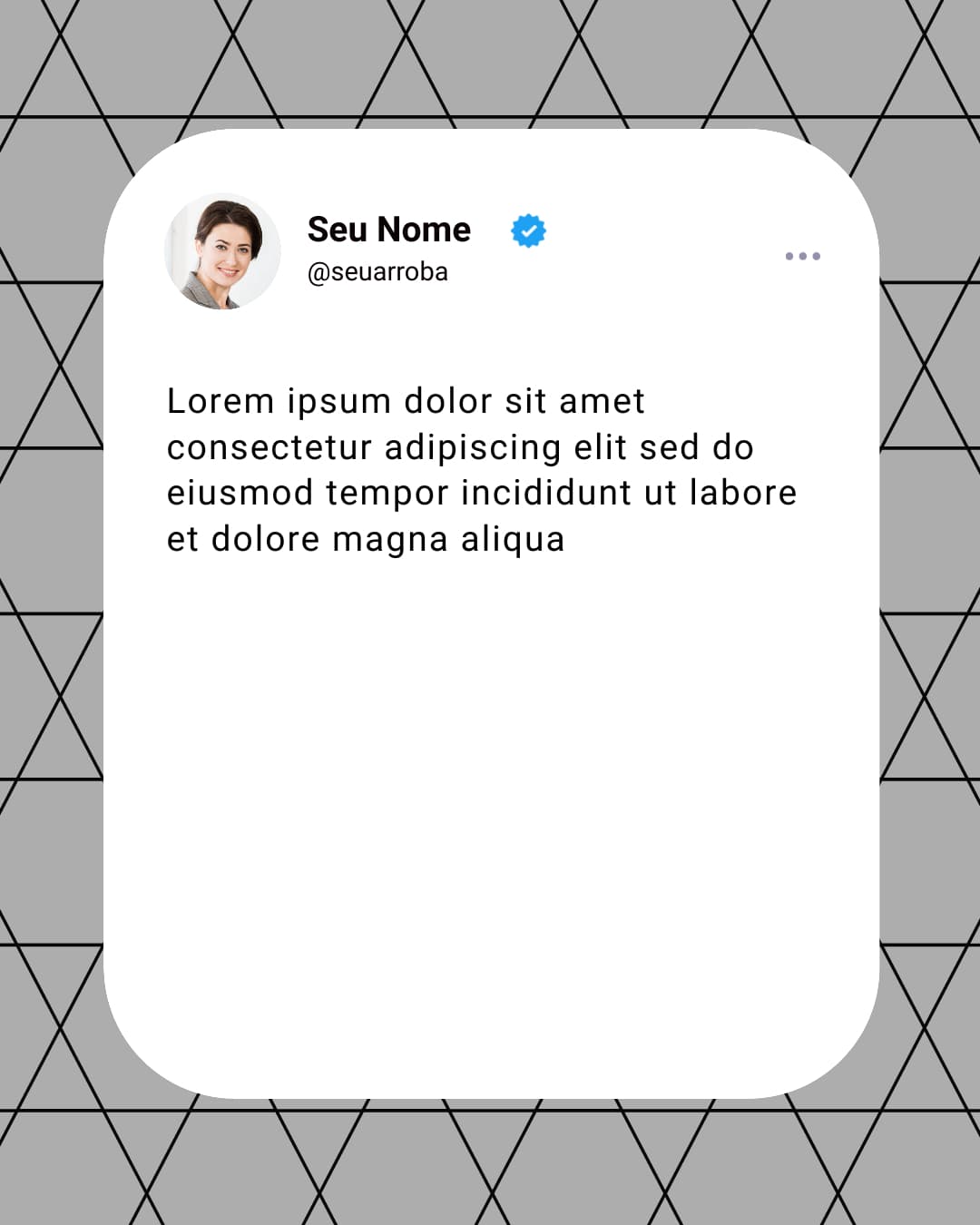 Template #4 - Modelo de Post para Social Media